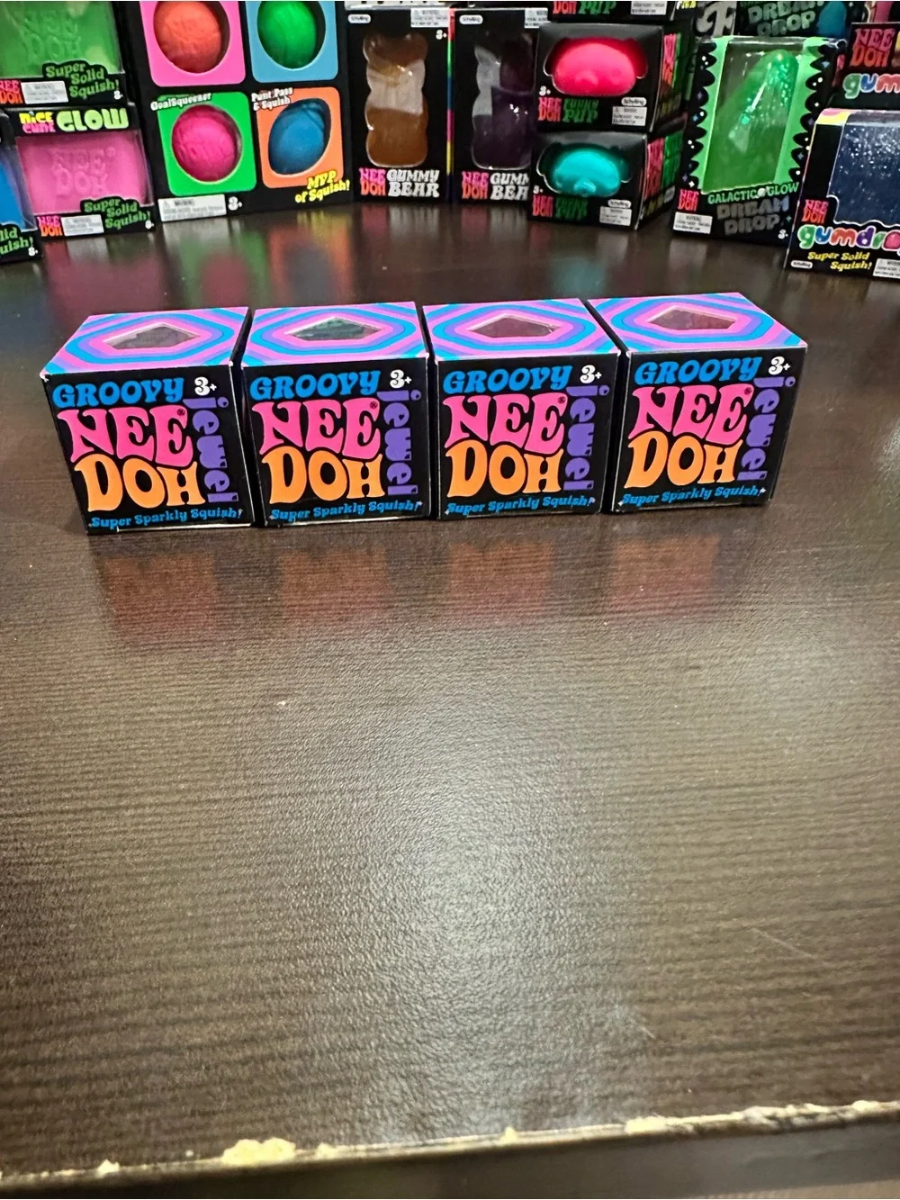 NEE DOH Cool Cube Fidget Toy - Assorted Bright Colors - pick one! Mini!